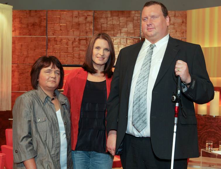 ORF Starmoderatorin Barbara Stckl mit Elfi und Dietmar